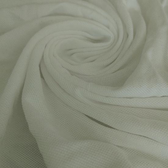Beyaz Modal Lacoste Penye Kumaş - En:200cm Boy:100cm