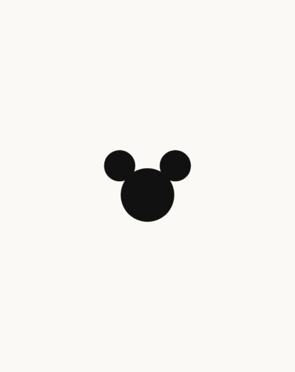 PixKumaş Disney Koleksiyonu Mickey Mouse silüet ikonu. Lisanslı Disney desenli kumaşlar kategorisi