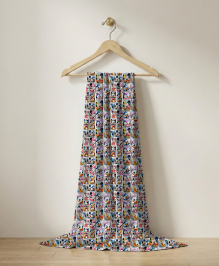 Mickey ve Arkadaşları Karakterli Dijital Baskılı Süprem Kumaş