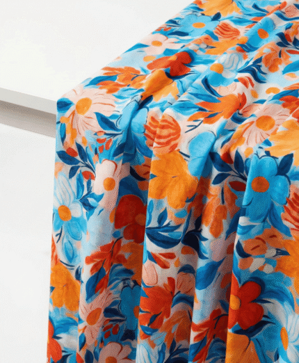 Picasso Desenli Dijital Baskılı Süprem Kumaş