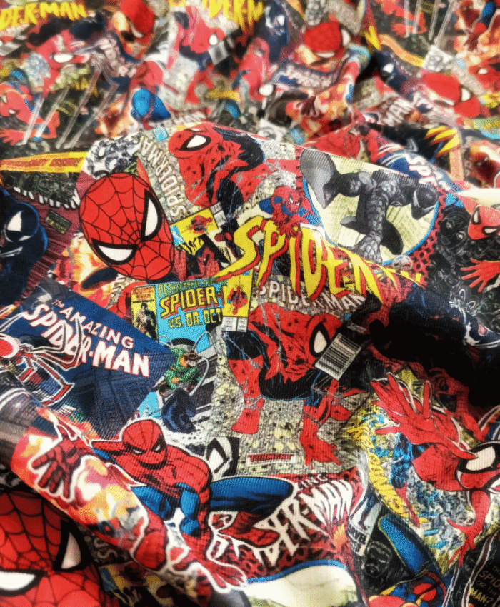 Spiderman Karakterli Dijital Baskılı Süprem Kumaş - Görsel 2